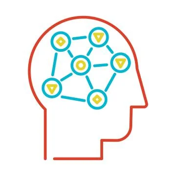 Data analysis linear vector icon on white background Illustrazione stock