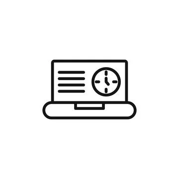 Data analysis logo sign vector outline Stock Illustration