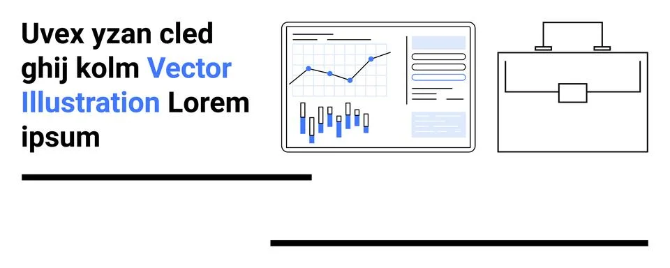 Data analysis, office tools, professional management, workplace organization, Stock Illustration