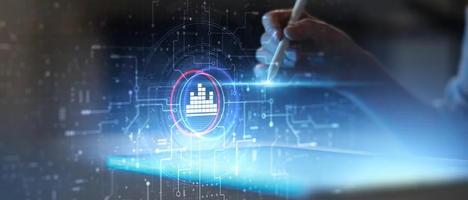 Data Analysis Platform for Business Intelligence and Professional Performan.. Fotos de archivo