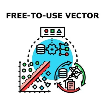 Data analysis processing and artificial intelligence machine learning concept Stock Illustration