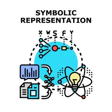 Data analysis processing deriving new creative insights Stock Illustration
