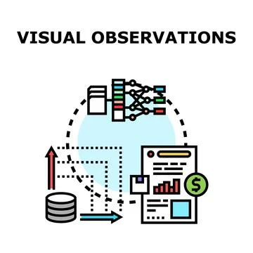 Data analysis processing generating business financial reports Stock Illustration