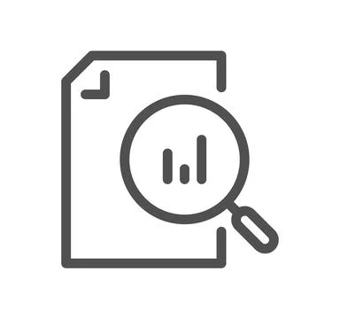 Data analysis related icon. Stock Illustration