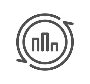 Data analysis related icon. Illustrazione stock