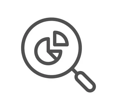 Data analysis related icon. Stock Illustration