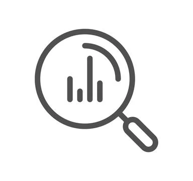 Data analysis related icon. Illustration