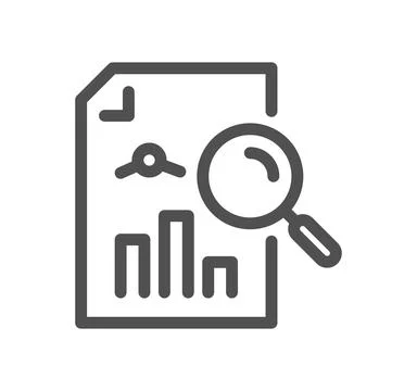 Data analysis related icon. Illustration