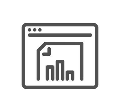 Data analysis related icon. Illustration