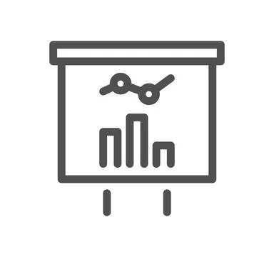 Data analysis related icon. Illustrazione stock