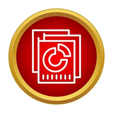 Data analysis report icon showing business analytics 스톡 일러스트