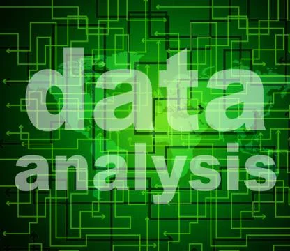 Data analysis representing analyse analytics and analyzing イラスト素材