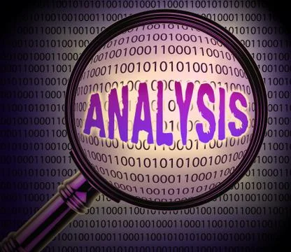 Data Analysis Represents Communication Searches 3d Rendering Stock Illustration