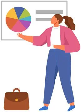Data analysis research statistics concept. Strategy, business development Stock Illustration