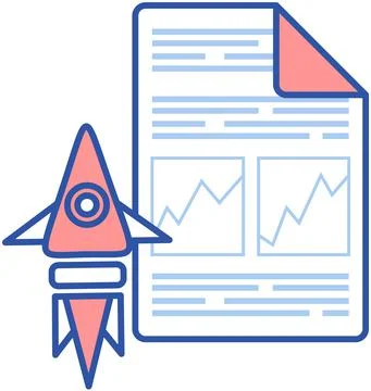 Data analysis research statistics concept. Strategy, business development Illustrazione stock