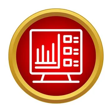 Data analysis screen presenting statistics and charts 스톡 일러스트