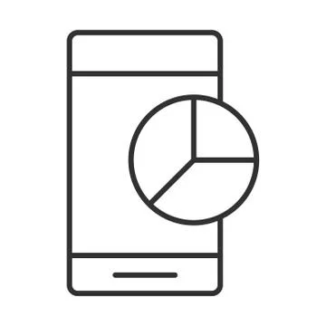 Data analysis, smartphone pie chart report digital business strategy and 스톡 일러스트