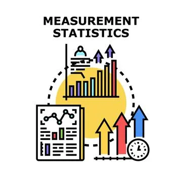 Data analysis statistics and financial measurement concepts 스톡 일러스트