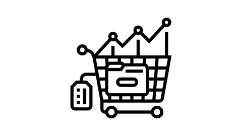 Data analysis technical sales engineer line icon animation Stock Footage 326127782