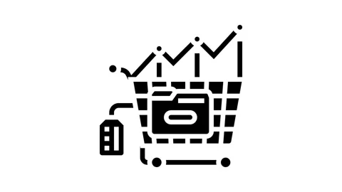 Data analysis technical sales engineer glyph icon animation Stock Footage 326147919