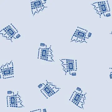 Data analysis technical sales engineer glyph seamless pattern Stock Illustration