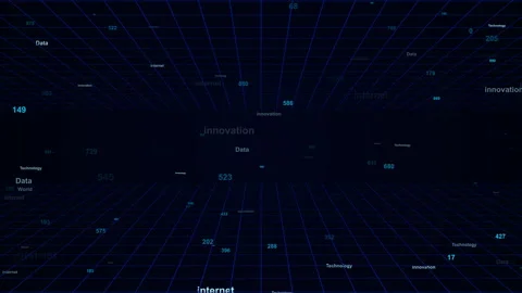 Data Analysis Technology Digital Abstract Background Concept Stock Footage 340191245