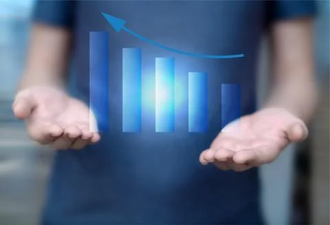 Data analysis technology virtual automation of forecasts Analytics and Stock Photos