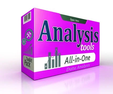 Data Analysis tools pack concept イラスト素材