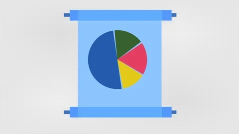 Data analysis visualization icon animation. Infographic presentation. Stock Footage 294930872
