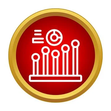 Data analysis visualization icon showing statistics and reports イラスト素材