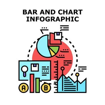 Data analysis visualization infographic concept vector Stockillustratie