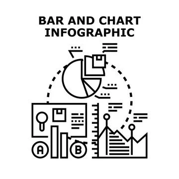Data analysis visualization infographic concept vector Stockillustratie