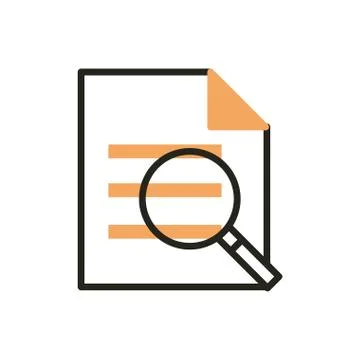 Data analysis web development icon line and fill Stock Illustration