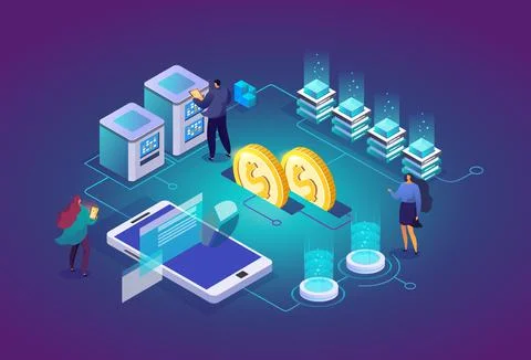 Data Analysis Working Group Stock Illustration