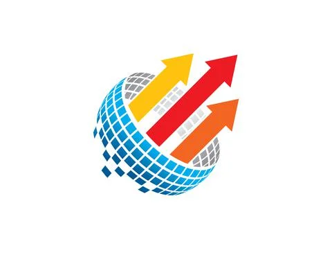 Data analysis worksheet internet logo Stock Illustration