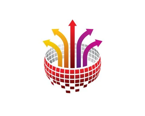 Data analysis worksheet internet logo Stock Illustration