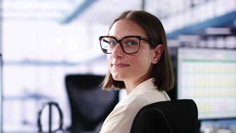 Data Analyst African Woman Using Spreadsheet Stock Footage 276977227