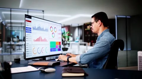 Data Analyst Mit Data Analytics KPI Stock Footage 284476354