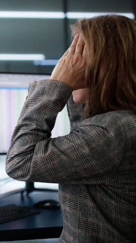 Data Analyst Woman Using Spreadsheet Stock Footage 290182455