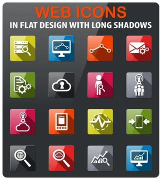 Data analytic simply icons Illustrazione stock