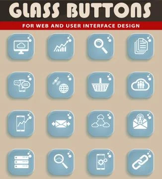 Data analytic simply icons Stock Illustration