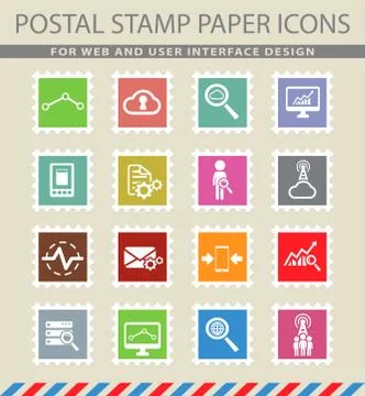 Data analytic simply icons Illustrazione stock