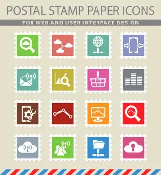 Data analytic simply icons Illustrazione stock