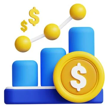 Data Analytics 3d icon illustration. Stock Photos