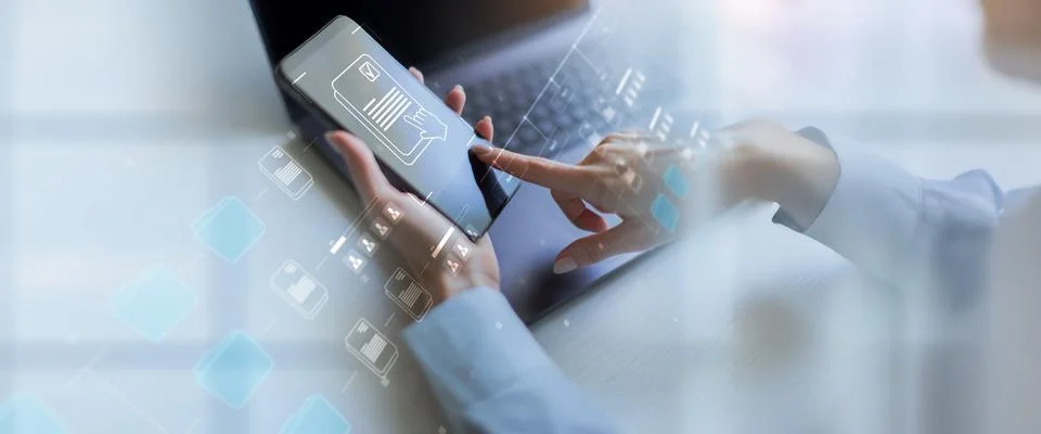 Data Analytics and Business Performance Metrics Visualization. 库存照片