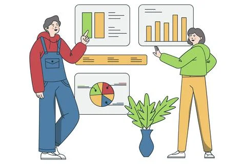 Data Analytics and Financial Reporting Stock-Illustration