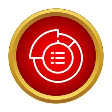 Data analytics chart icon showing statistics and report Stock Illustration