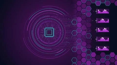 Data analytics circle able to loop endless 스톡 동영상 347574941