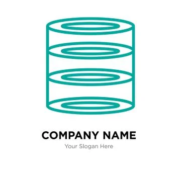 Data analytics company logo design template Stock Illustration