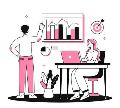 Data analytics concept 스톡 일러스트